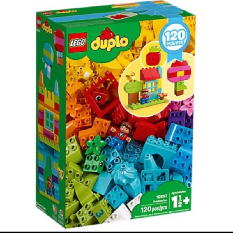 大安區可面交 全新 現貨 正版 LEGO duplo 10887 得寶系列 歡樂創意顆粒套裝
