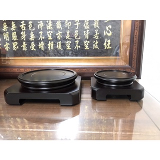 實木製 旋轉方型底座