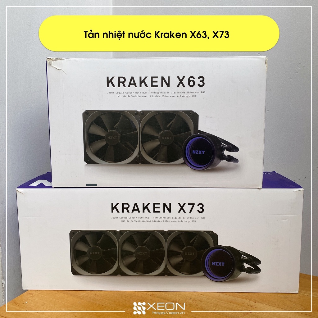 Nzxt Kraken X63, X73 用於二手 CPU 的水槽