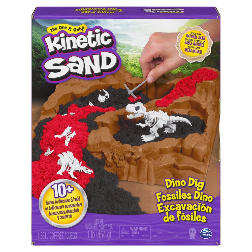 Kinetic Sand-動力沙恐龍化石挖掘遊戲組 瑞典製 454G