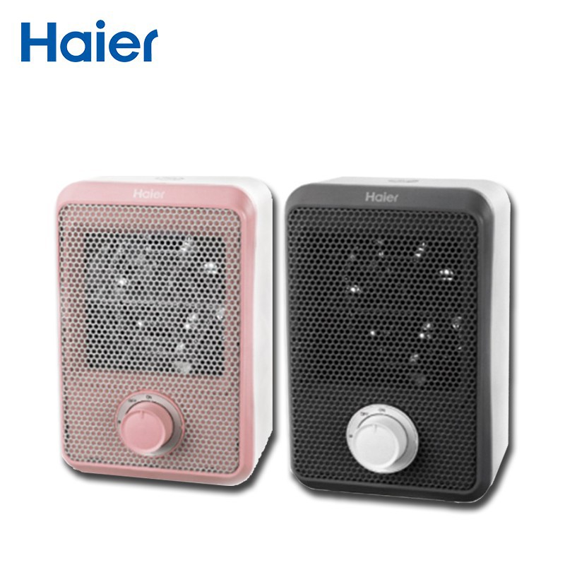 Haier 海爾 迷你 電暖器 600w HFH101AB (黑色/粉色)