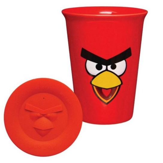 憤怒鳥 雙層陶瓷保溫杯(紅)
