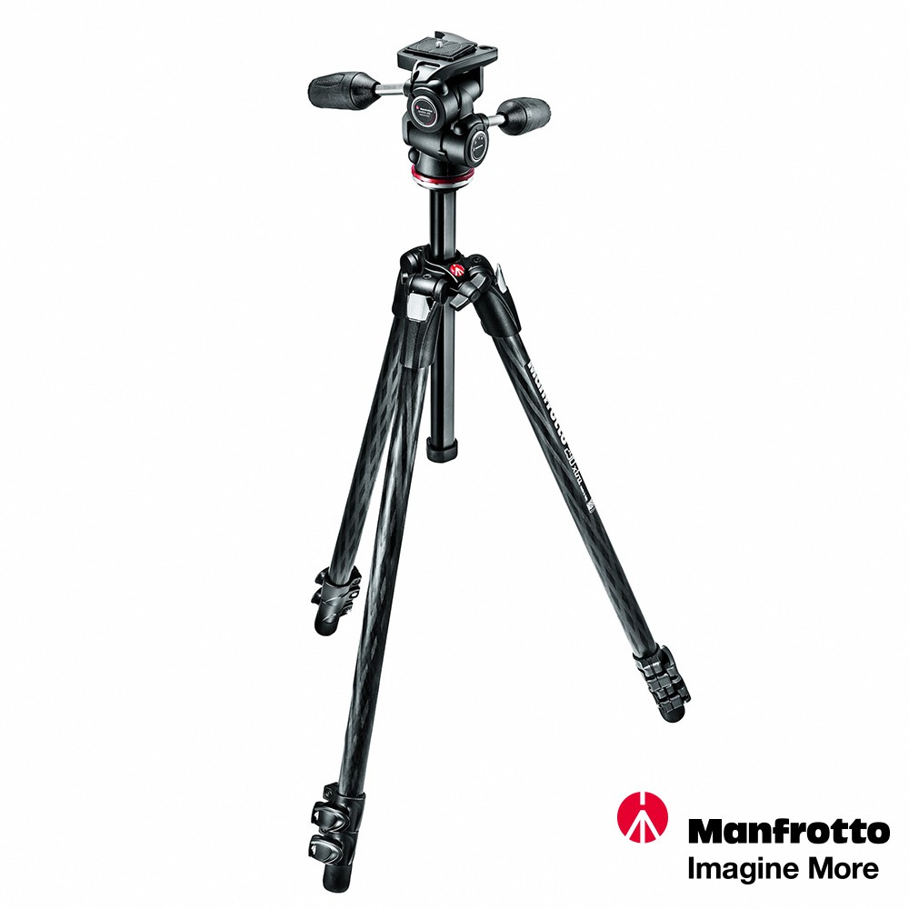 Manfrotto 曼富圖 290系列 三向雲台 碳纖維三節腳架 進階套組 MK290XTC3-3W