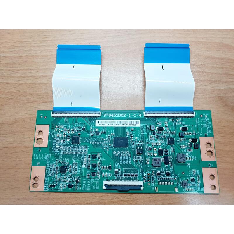 TCL 4K智能互聯網顯示器 65P6US 邏輯板 ST6451d02-1-C-4 拆機良品 / 夾