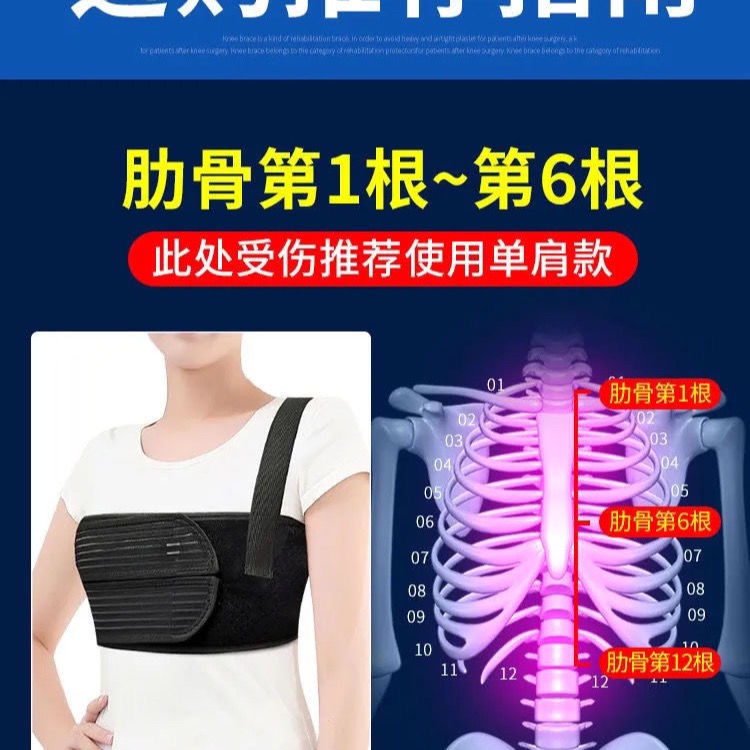 多件優惠 醫用透氣可調肋骨骨折固定帶胸部心臟手術康復護胸椎綁帶護具男女 蝦皮購物