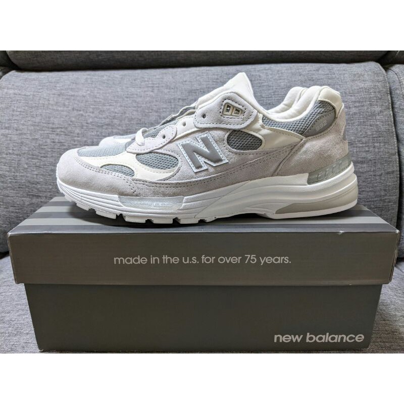 US10一雙 New balance M992NC 白灰 全新正品 美國製 992 另售 M992GR 元祖灰