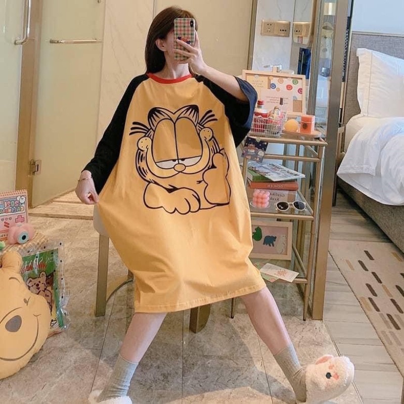 爆款🤩韓國東大門寬鬆居家睡衣(加菲貓款)