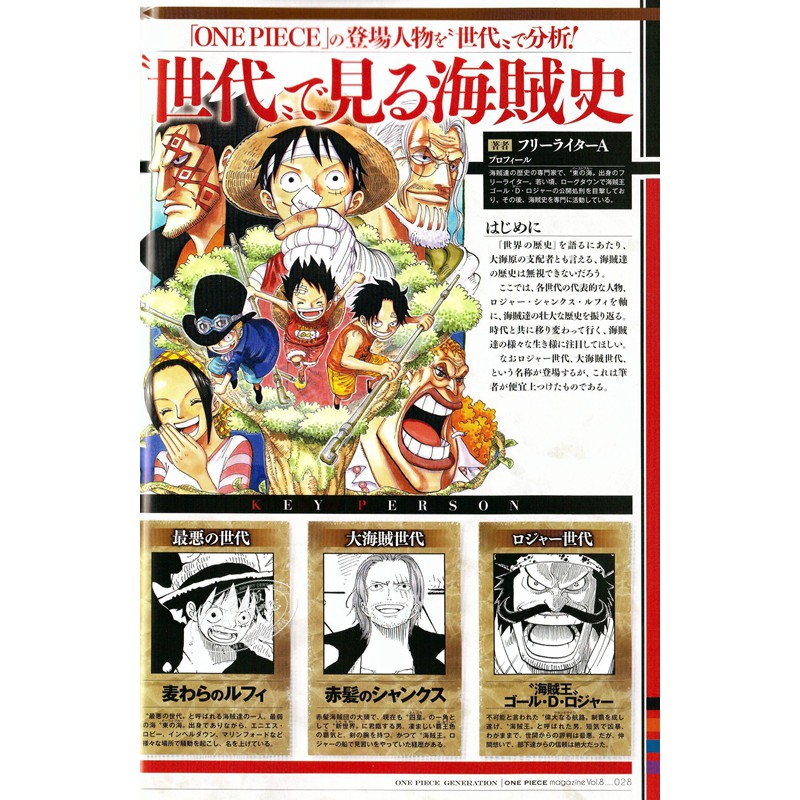 包郵 海賊王magazine Vol 8 日文原版one Piece Magazine Vol 8 尾田榮一郎 中商 蝦皮購物