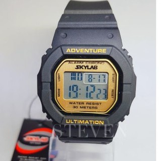 發貨快 台灣品牌SKYLAB 方型手錶 多功能運動錶 防水錶 電子錶 碼錶 冷光時間日期星期 學生錶 男錶 女錶 jam