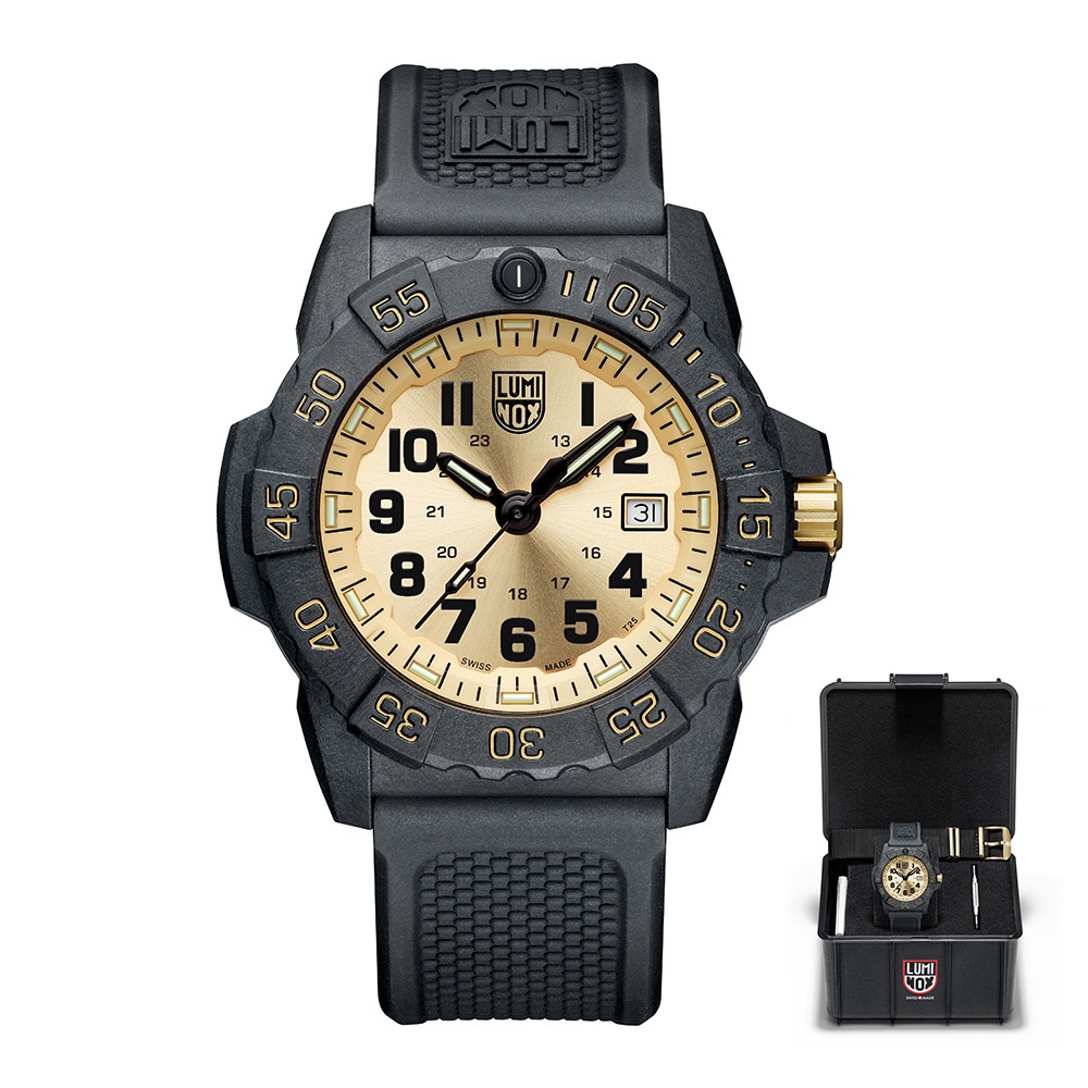 LUMINOX 雷明時NAVY SEAL GOLD海豹部隊腕錶 [全球限量版] /45mm  3505GP-SET