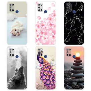 Realme 7i Realme C17 手機殼矽膠 TPU 卡通保護套手機殼 Realme 7i C17 印刷手機殼