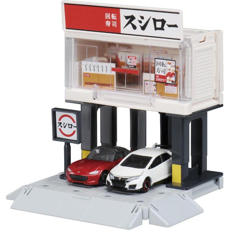 日本Tomica 多美 壽司郎 場景組 場景屋 迴轉壽司店  回轉壽司 車子