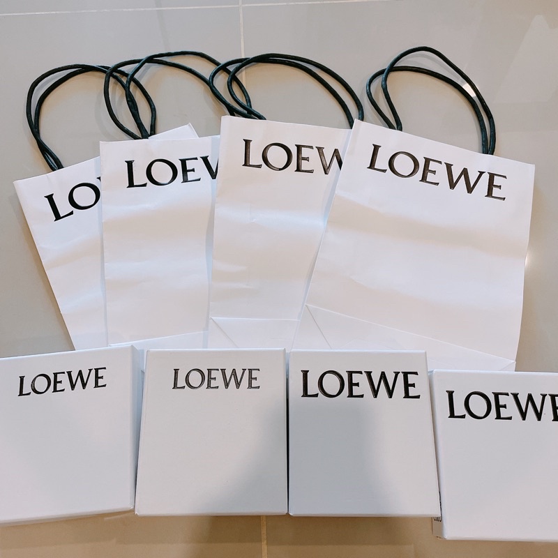 Loewe紙袋 提袋 皮夾盒子 卡夾盒子 包裝盒
