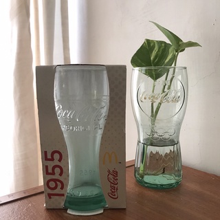 1955 可口可樂 Coca-Cola 玻璃杯 紀念杯 麥當勞 盆栽 花瓶 現貨 全新