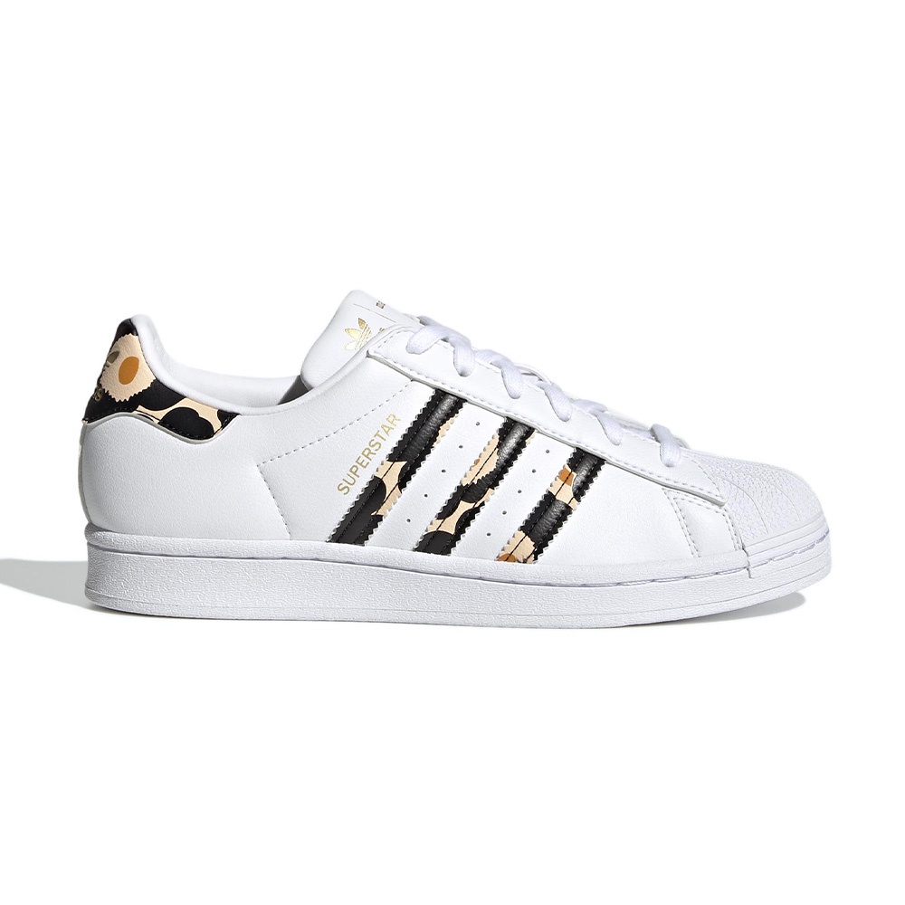 Adidas Superstar W 女 白黑 罌粟花 皮革 貝殼頭 聯名款 休閒鞋 H04076