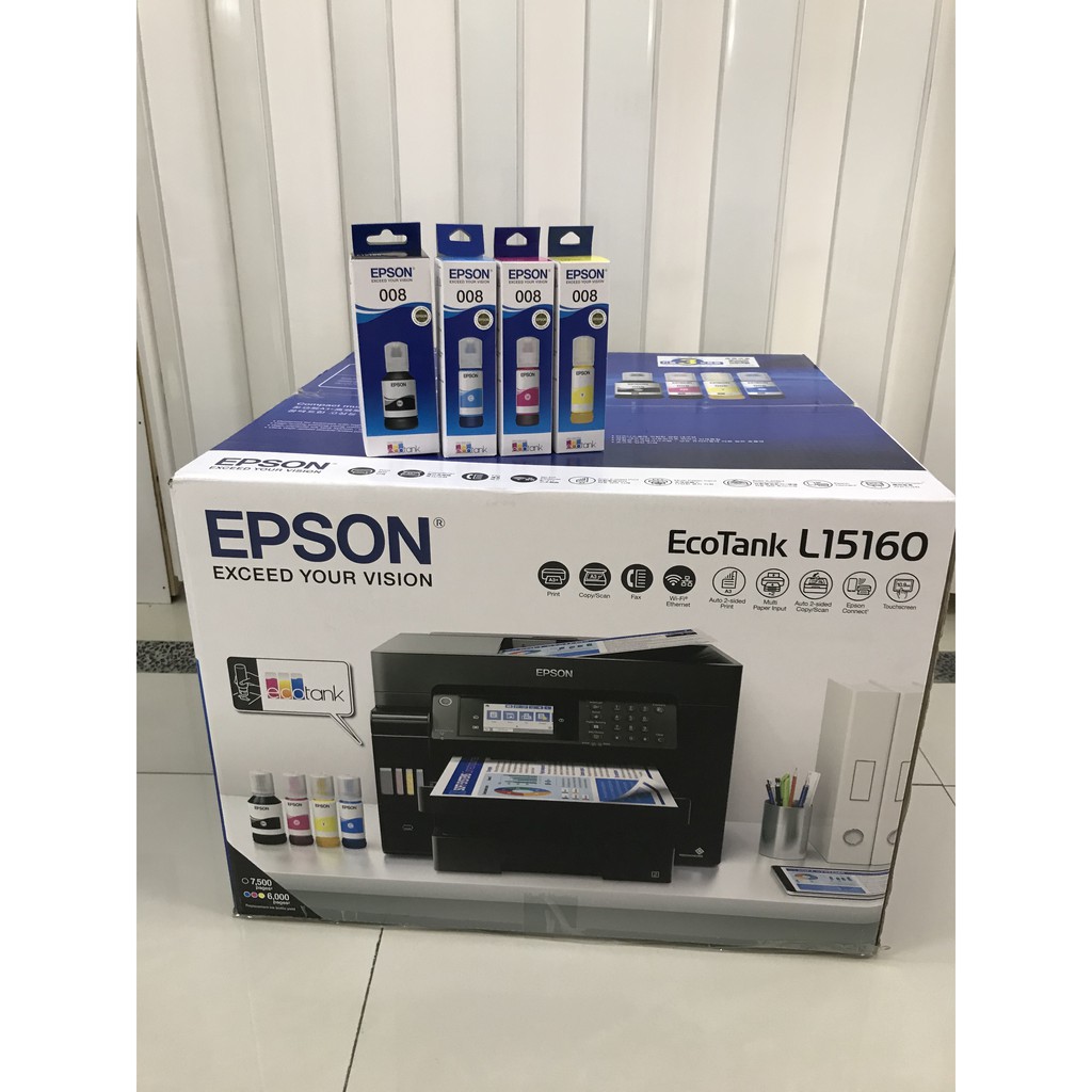 EPSON L15160 四色防水高速A3+傳真連供複合機 ~加購一組墨水登錄送3年保固