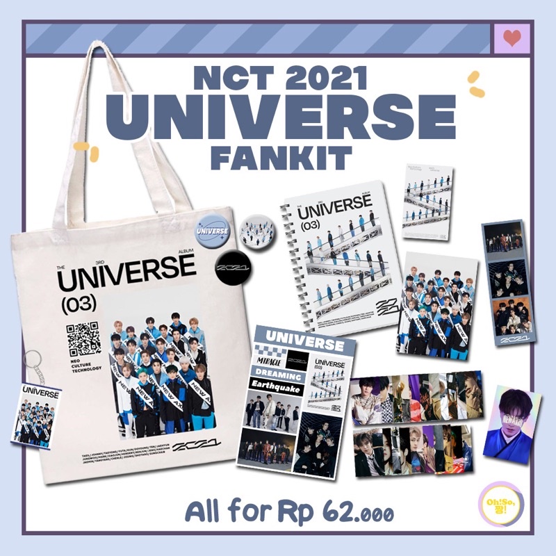 Nct 2021 UNIVERSE FANKIT 完整包裝包商品 NCTZEN NCTU NCT DREAM WAYV