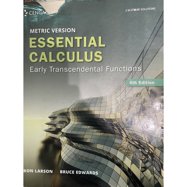 essential calculus 微積分課本