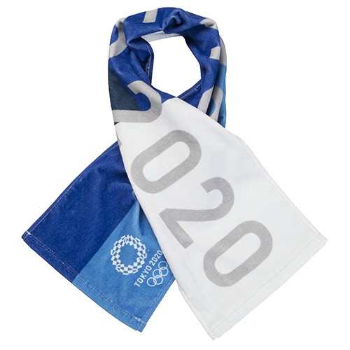 東京奧運 加油毛巾圍巾 藍色 紅色款 東奧 紀念品週邊官方商品 現貨商品-中秋節優惠