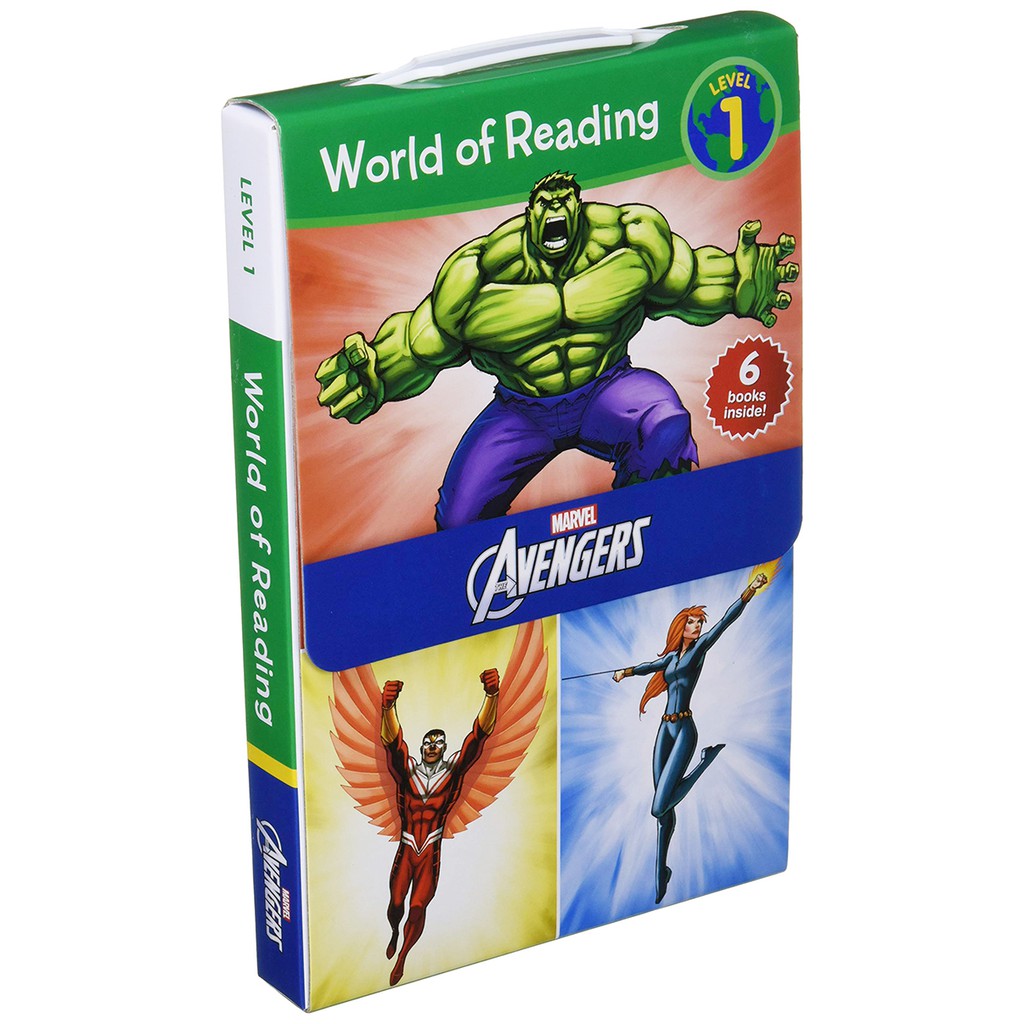 World of Reading Avengers Boxed Set 復仇者聯盟Level 1平裝讀本套書（盒裝6冊）