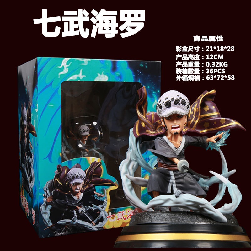 薇琪玩很大 海賊g5 七武海羅特拉法爾加 羅q版場景雕像盒裝手辦模型 蝦皮購物
