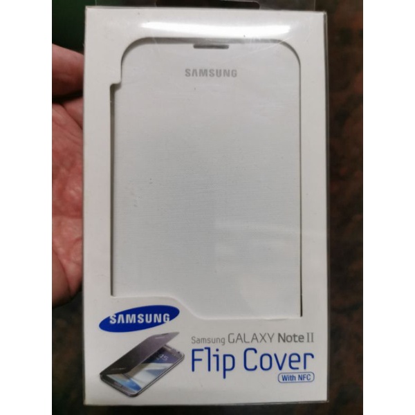 三星 Samsung Note2/N7100 原廠翻頁式皮套 白色