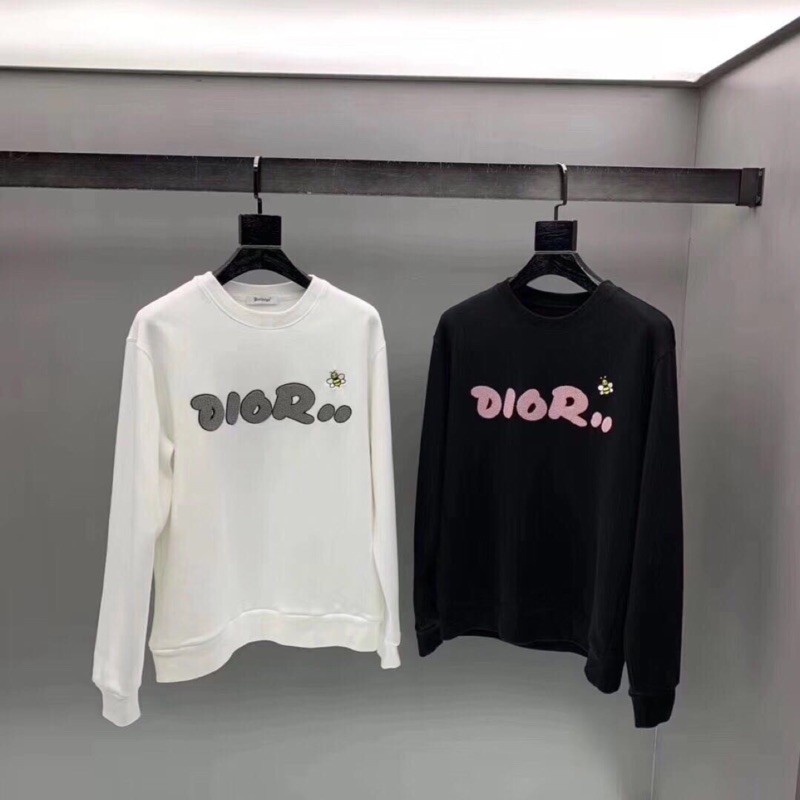 Dior Kaws 聯名款19ss春夏最新款日本伊勢丹限量款小蜜蜂字母刺繡顏色 黑白粉尺寸 S Xl 蝦皮購物