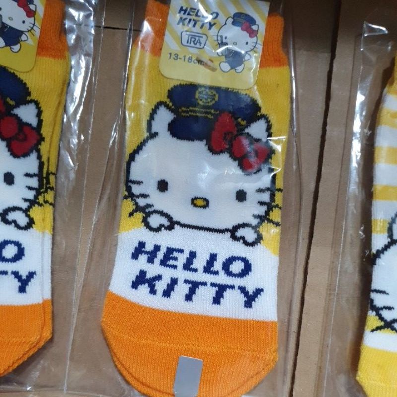 新太魯閣 Hello Kitty 列車襪子 兒童短襪  13~18cm  全新現貨