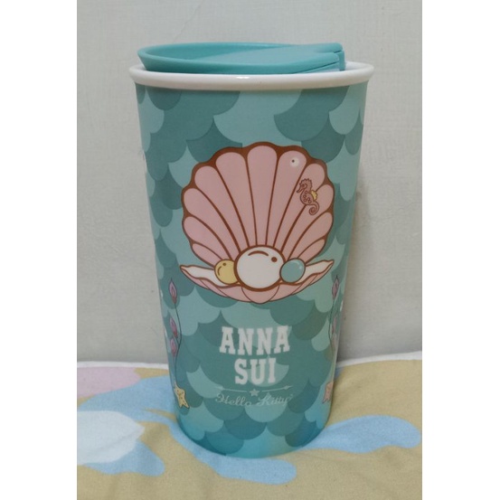 【現貨】7-11 ANNA SUI x Hello Kitty【雙層陶瓷馬克杯】（海洋款）單售 全新品