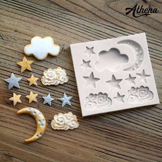 【妙妙屋】 月亮星星白雲液態矽膠蛋糕模具