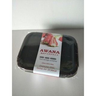 AWANA 304保鮮盒 不鏽鋼便當盒 不鏽鋼保鮮盒 304便當盒 便當盒 保鮮盒 餐盒 飯盒 3組一入