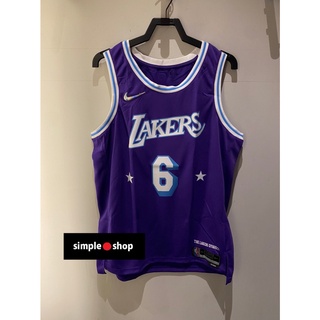 【Simple Shop】NIKE NBA LBJ 球衣 湖人隊 James 復古 城市球衣 DB4032-506