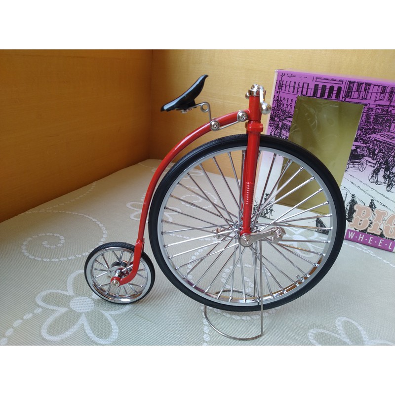 1:10 古典Big Wheel大小輪腳踏車 金屬模型