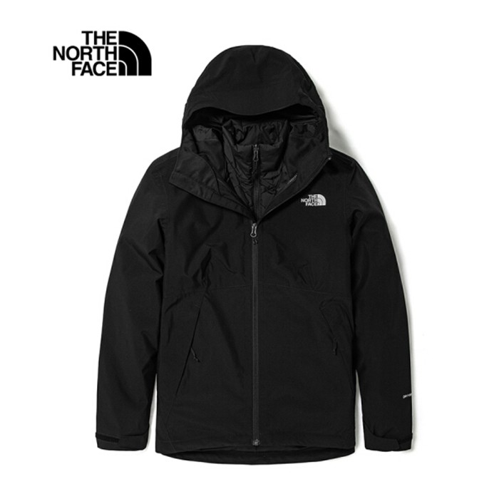 The North Face|美國|北臉Dryvent女兩件防水外套/Primaloft保暖外套 4NFB 黑L