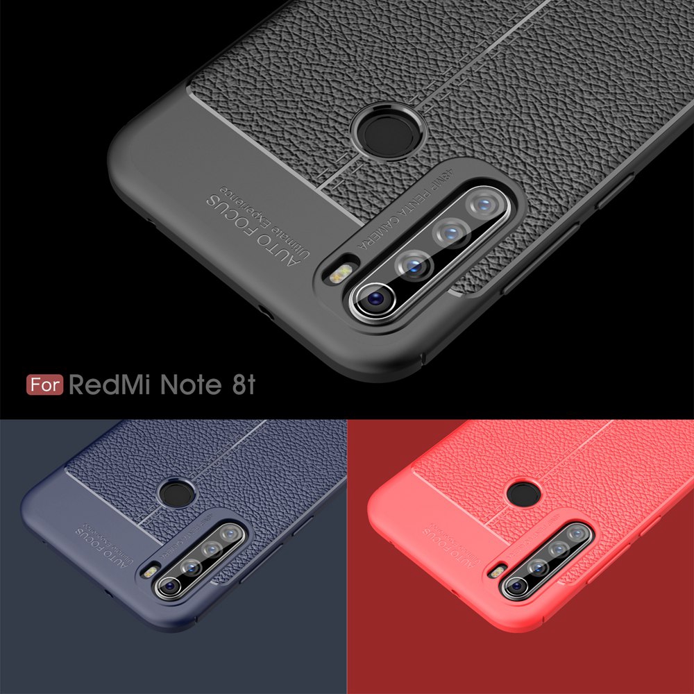 紅米 Redmi Note 8T 手機殼  荔枝紋 矽膠軟殼 商務 紅米 Note8T 保護殼 防摔手機套