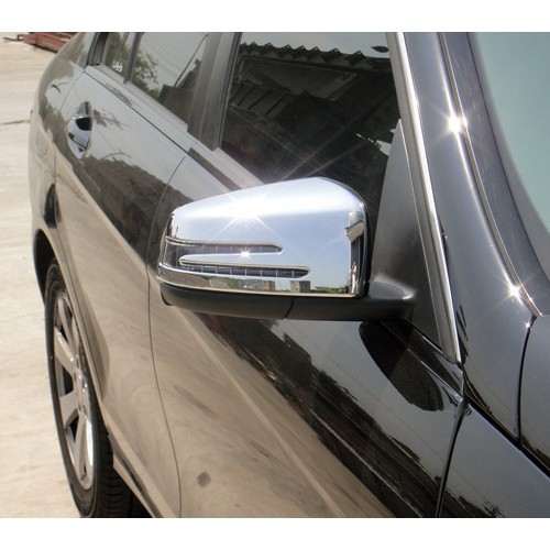 Benz 08~11 斜背 S204 C300 C350 C32 C63 改裝 鍍鉻銀 後視鏡後照鏡蓋飾貼