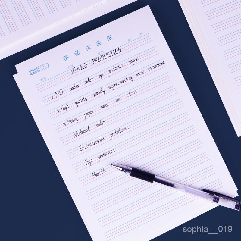 台灣爆款現貨 多利博士英語作業紙四線格信紙英語作文紙稿紙16k免郵學生用英文zccs 蝦皮購物