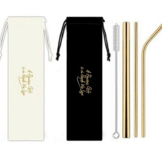 金莎 304 不鏽鋼環保吸管組 黑色組 全新商品