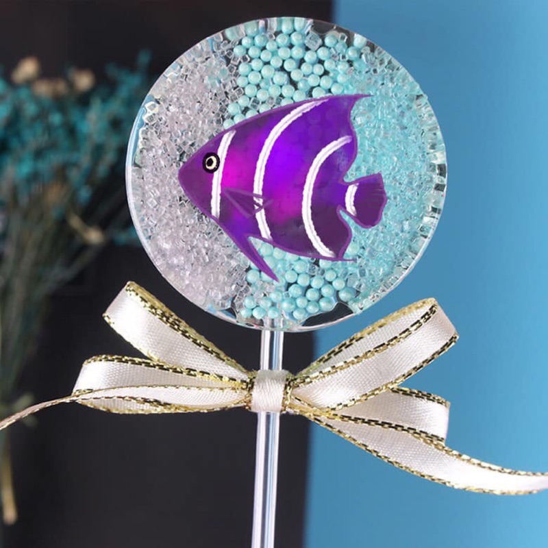 甜點物語 小丑魚圖樣 星空棒棒糖 水晶棒棒糖 客製化 生日禮物 婚禮小物 二進小禮物 蝦皮購物