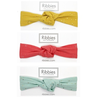英國Ribbies 寬版扭結髮帶 兒童/大人