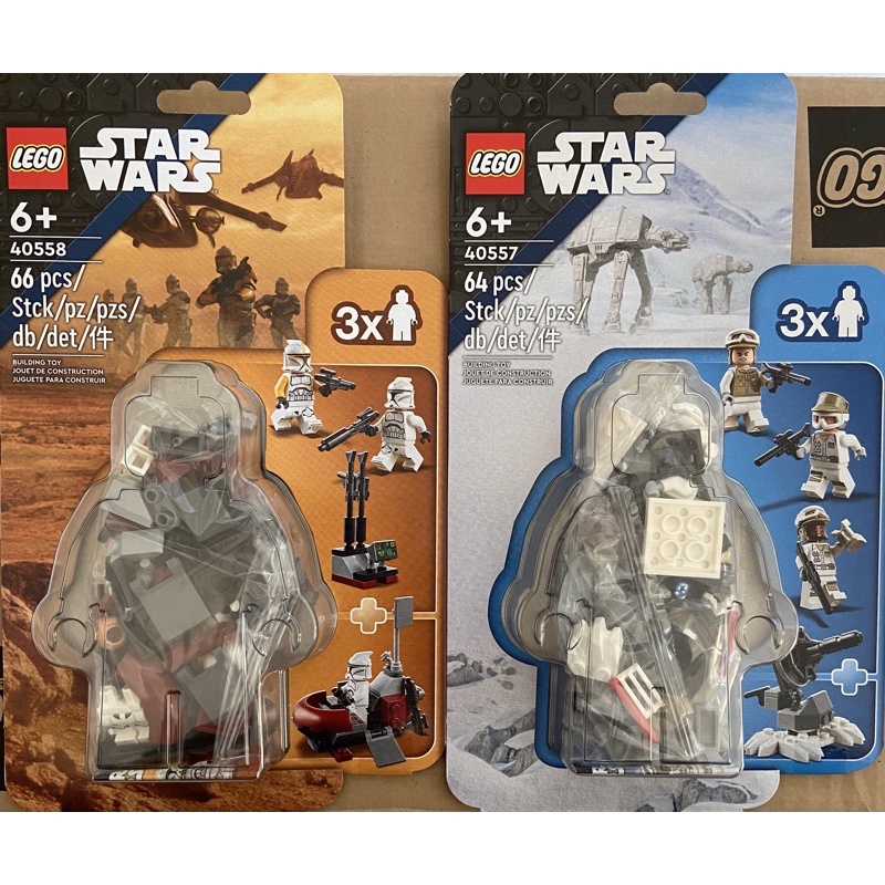LEGO 樂高 40558 Clone Trooper 克隆人部隊 40557 Defence of Hoth 星際大戰