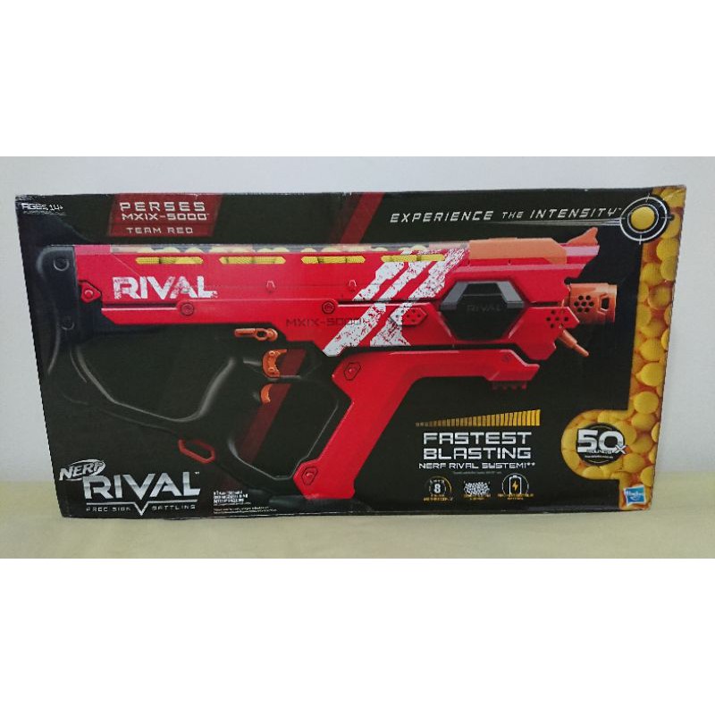 Nerf Rival MXIX-5000 Perses nerf 球槍 連發射速最快 球槍 50發 剩藍色