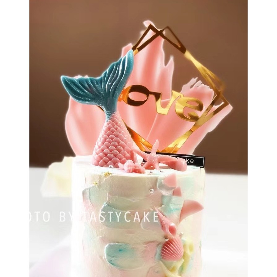 ☀孟玥購物☀方形 壓克力蛋糕裝飾 多款顏色 蛋糕裝飾 生日 婚禮裝飾 LOVE
