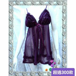 🌷蕾妮塔塔🌷2020新品 全系列精品專賣/ ( 96038 ) 彈性編織透膚網紗性感睡衣贈性感丁字褲