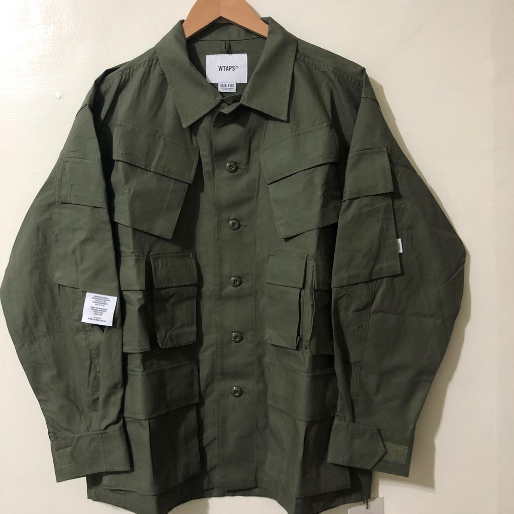 高級素材使用ブランド WTAPS MODULAR LS SHIRT COTTON RIPSTOP