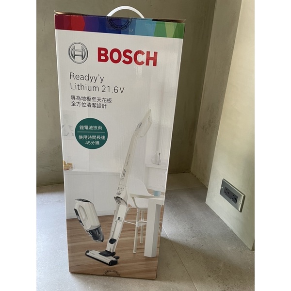 ［BOSCH ］全新未使用。博世二合一直立式無線吸塵器 珍珠白 BBHL2215TW