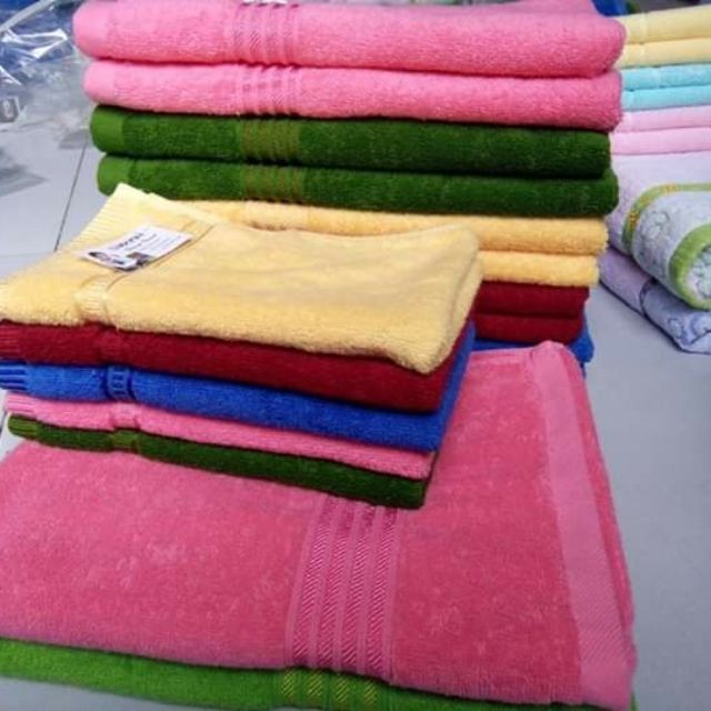 組合 2 條優質 100% 棉毛巾和 5 條毛巾,厚 70-140 厘米、50-100 厘米和 5 條 30-50 厘米