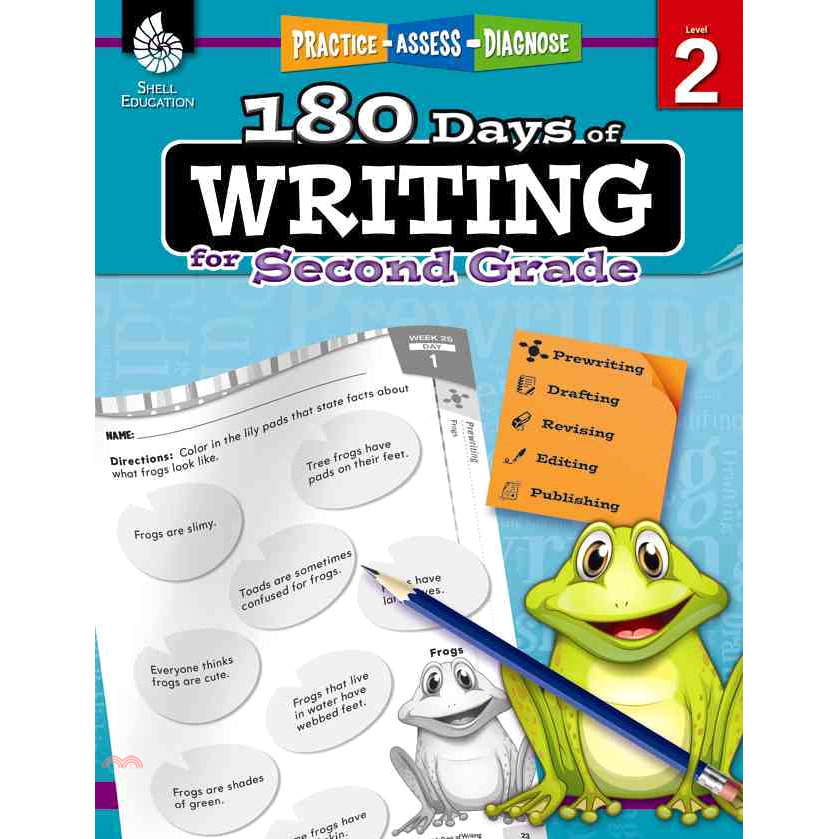 180 Days of Writing for Second Grade, Level 2: Practice - Assess - Diagnose