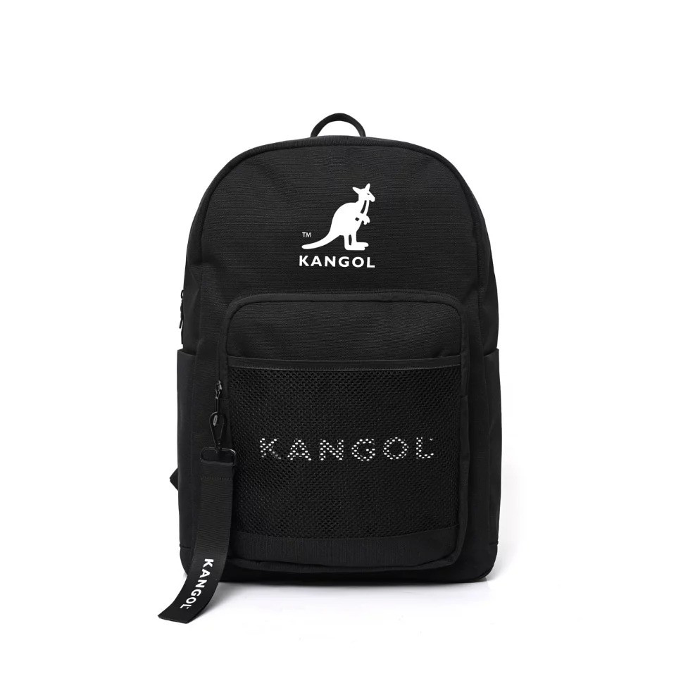 KANGOL 袋鼠-基本網格後背包 雙肩包 單肩包 筆電包 簡約 ChooShop