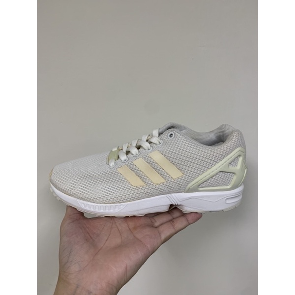  2折 ADIDAS ZX FLUX 白 復古 慢跑鞋 女鞋 B34503